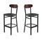 Flash Furniture Green Vinyl Barstool with Walnut Wood Back, 2PK 2-XU-DG6V6GNV-WAL-GG - alternate 5